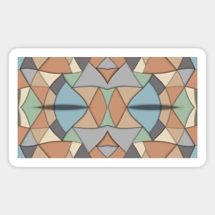 Retro Origami Repeated Pattern Magnet